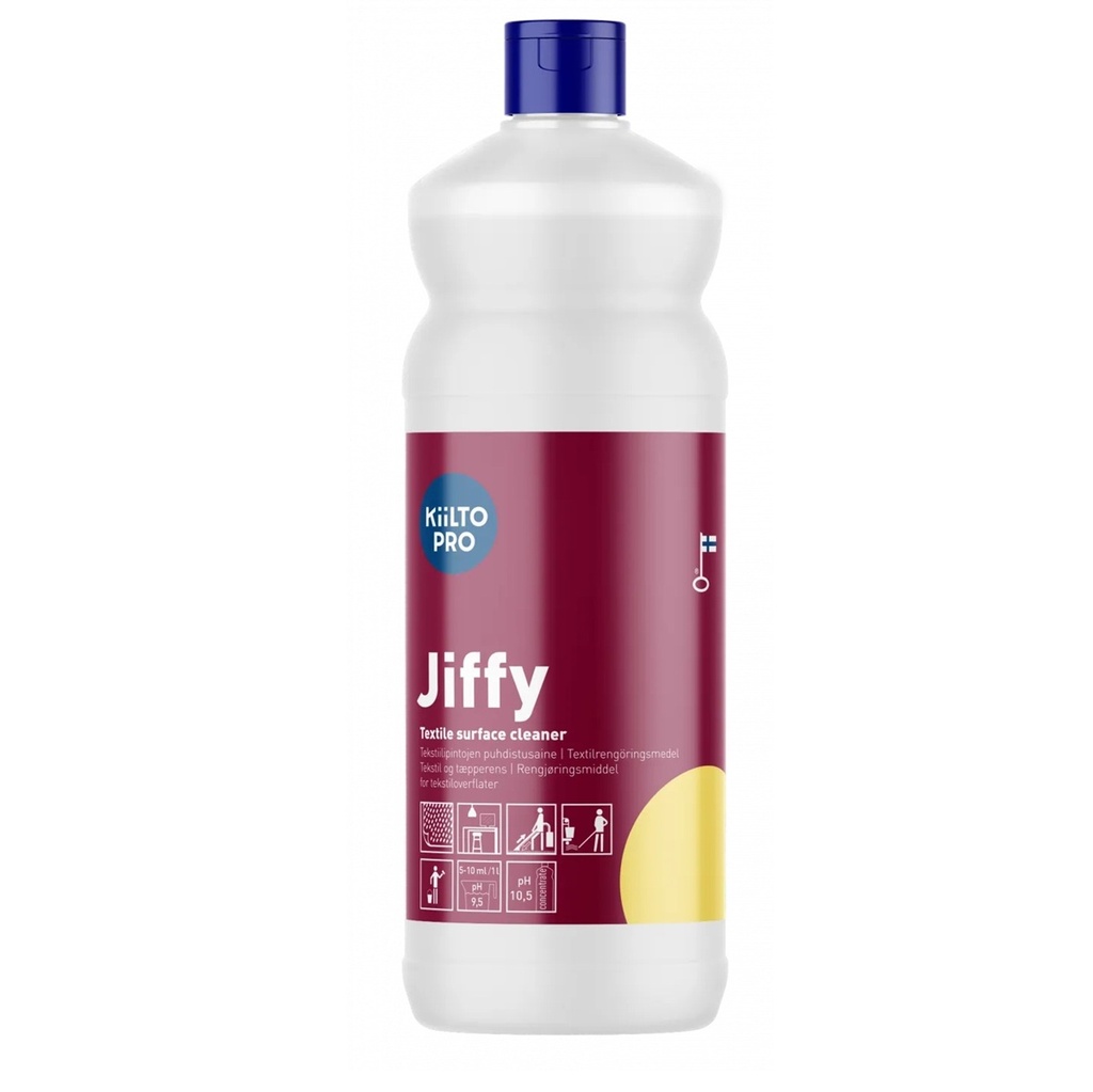 Tæppe- & tekstilrens, Kiilto Pro, Jiffy, 1L, (1 stk.)