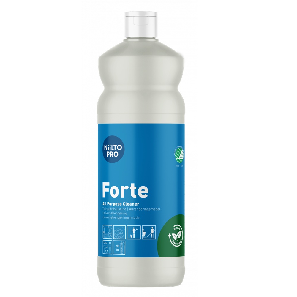 Universalrengøring, Kiilto Pro, Forte, 1L, svanemærket, (1 stk.)