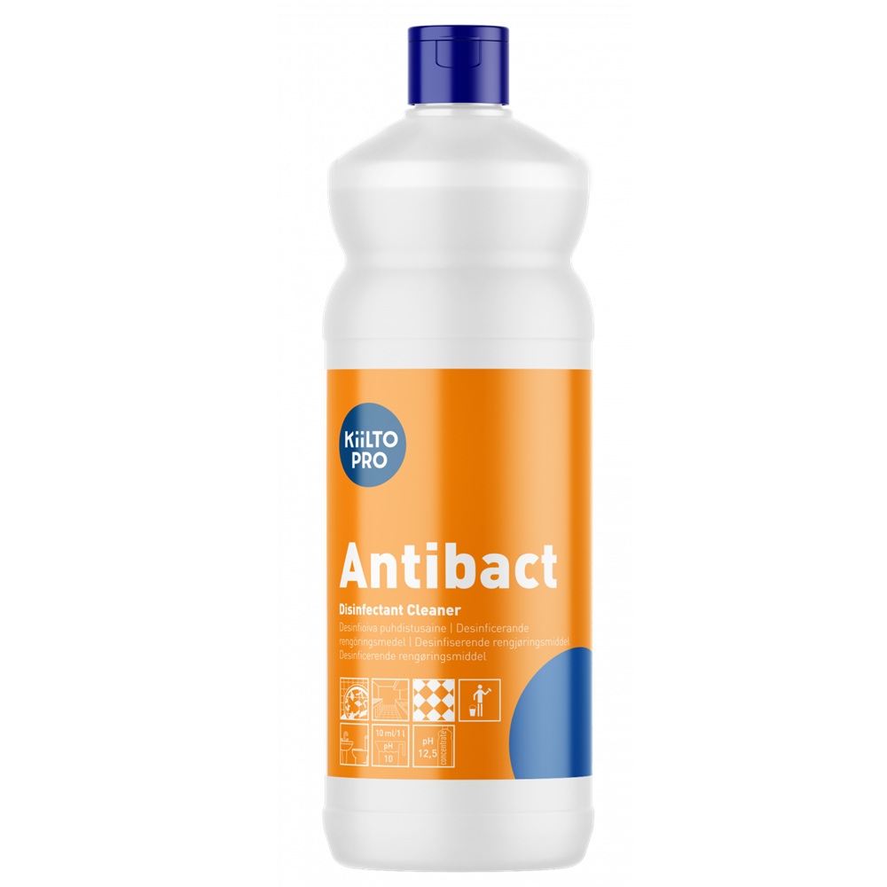 [38767] Desinfektionsmiddel, Kiilto Pro, Antibact, 1L, (1 stk.)