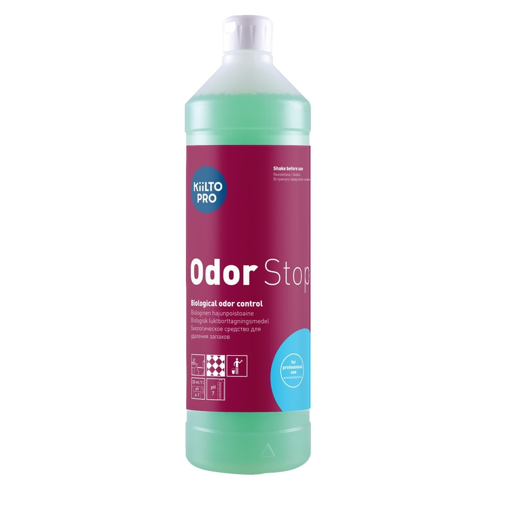 [38778] Biologisk lugtfjerner, Kiilto Pro, Odor Stop, 1L, (1 stk.)