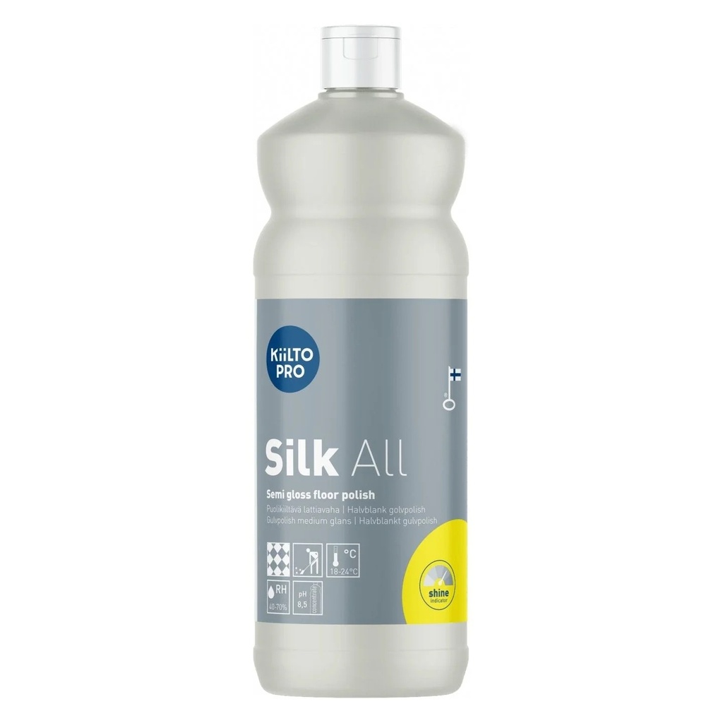 Polish med lav glans, Kiilto Pro, Silk All, 1L, (1 stk.)