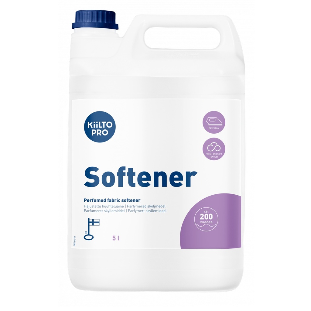 [38784] Skyllemiddel, Kiilto Pro, Soft Fabric Softener, 5L, (1 stk.)