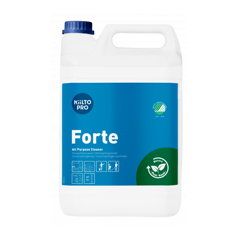 Universalrengøring, Kiilto Pro, Forte, 5L, svanemærket, (1 stk.)