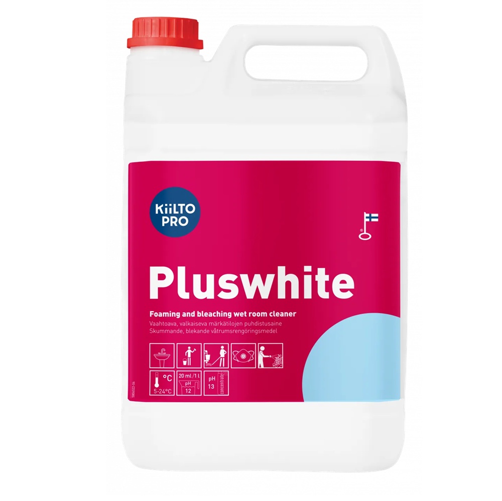 [38795] Sanitetsrens, Kiilto Pro, Pluswhite, 5L, (1 stk.)