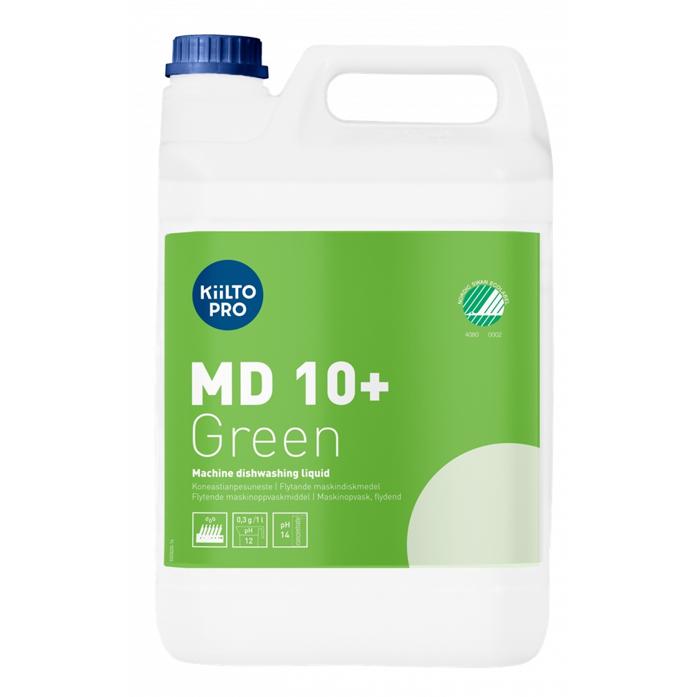 [38813] Maskinopvask, flydende, Kiilto Pro, MD 10+ Green, 5L, svanemærket, (1 stk.)