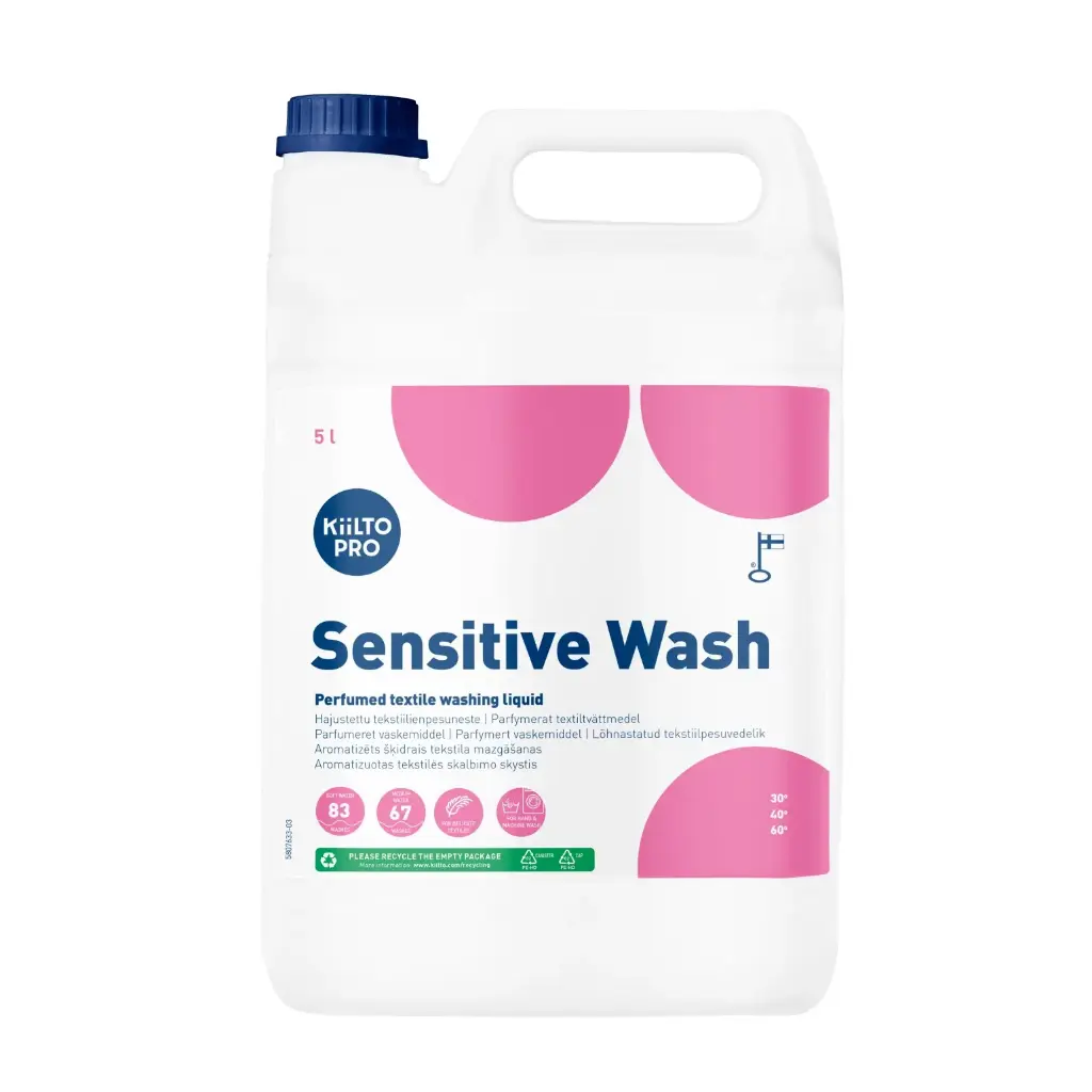[38817] Flydende vaskemiddel, Kiilto Pro, Sensitive wash, 5L, (1 stk.)