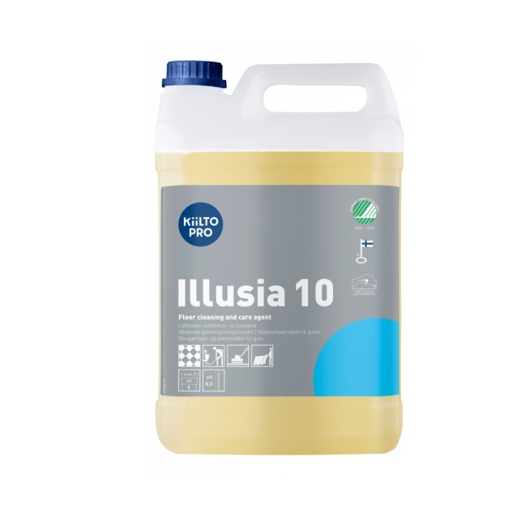 Vaskepleje, Kiilto Pro, Illusia 10, 5L, svanemærket, (1 stk.)