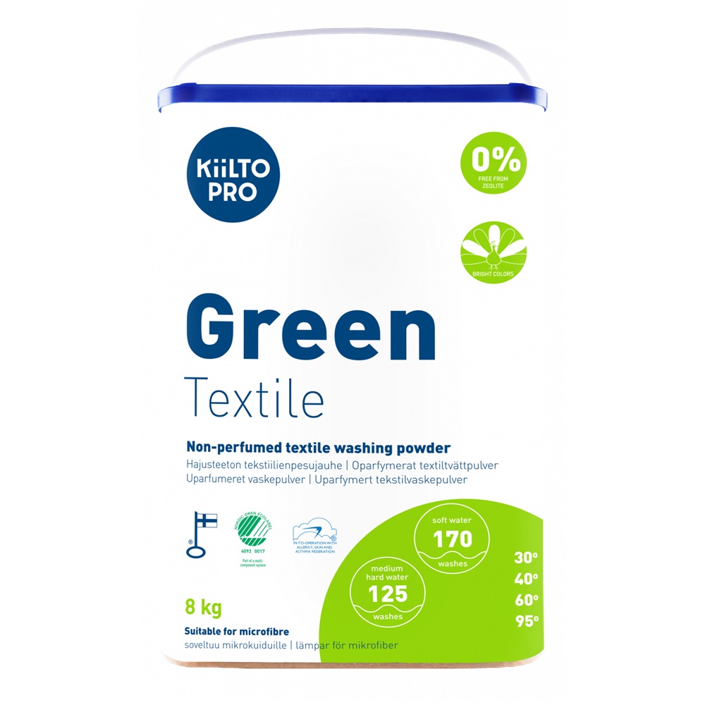 Vaskepulver, Kiilto Pro, Green Textile, svanemærket, (1 stk.)