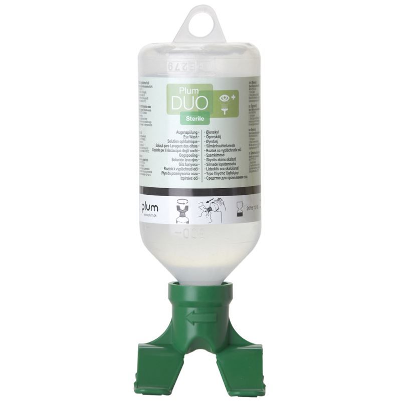 Øjenskyl, Plum, 500 ml, klar, steril, Plum Safety, 4861, (1 stk.)