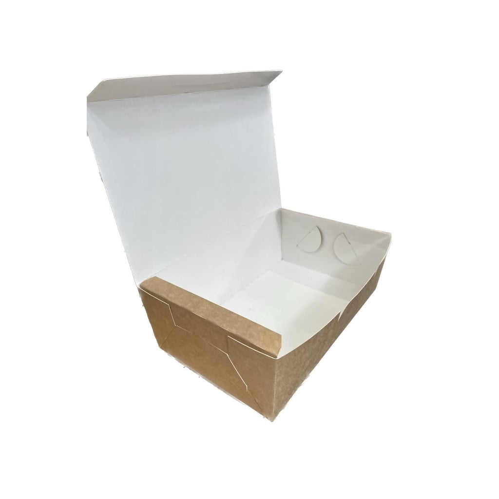 [11836] Kageæske, 24x15x6,5cm, brun, kraft, (60 stk.)