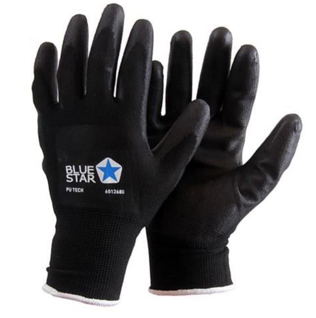[11809] Montagehandske, Bluestar, PU Tech, (12 par.)