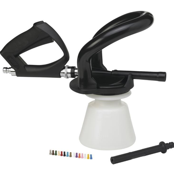 Skumsprøjte, Nito Ergo, 1,4 l, hvid, inkl. pistol, strålerør og dyser, (1 stk.)