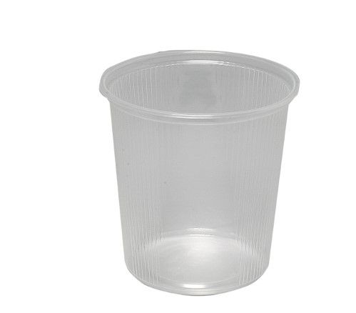 Plastbæger, 10,3cm, Ø10,1cm, 500 ml, klar, PP, tilhørende 10442, (1000 stk.)