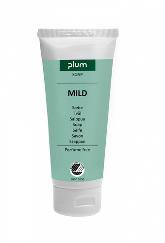 Sæbe, hænder og krop, Plum, Mild, 100 ml tube, Svanemærket, (1 stk.)