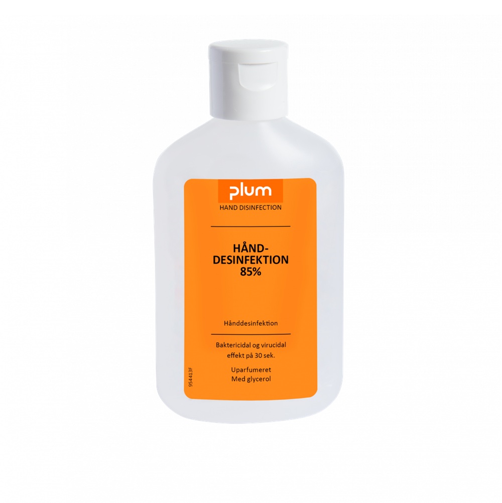 Flydende hånddesinfektion, Plum 3851, 85%, 120 ml flaske, (1 stk.)