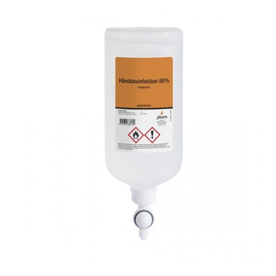 [39032] Hånddesinfektion, Plum 3857, 85% Flydende, 1,0 l flaske, (1 stk.)