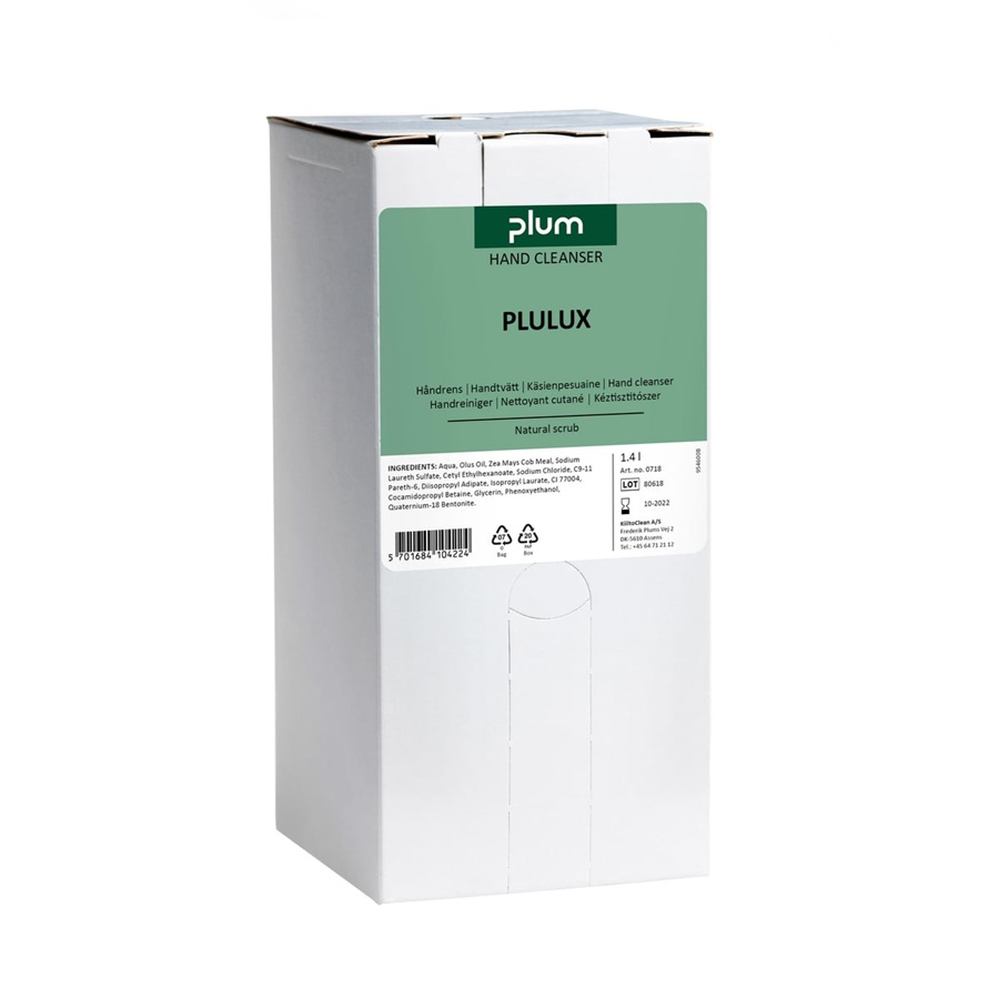 Håndrens, Plum 0718, MP, Plulux, 1,4L Bag-in-box, (1 stk.)