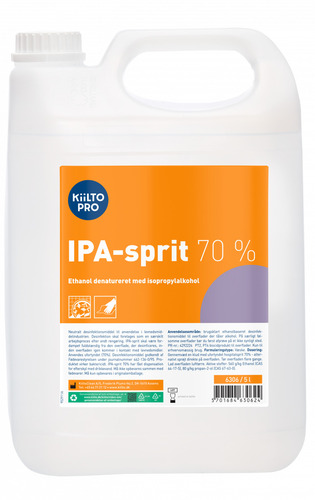 [39086] Overfladedesinfektion, flydende, Kiilto Pro, IPA-SPRIT 70%, 5 l dunk, (1 stk.)