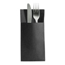 Bestikserviet, Airlaid, GS-Basic, 32x40 cm, 1/8 fold, sort, 12 pakker á 25 stk. (300 stk.)