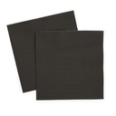 Kaffeserviet, GS-Basic, 2-lags, 1/4 fold, 24x24cm, sort, nyfiber, 12 pakker á 200 stk. (2.400 stk.)