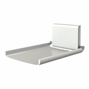 Væghængt puslebord, hvid/sort, aluminium, Dan Dryer, BJÖRK, (1 stk.)