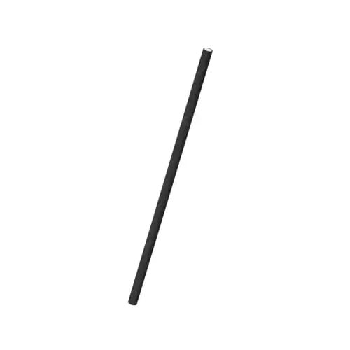 [11878] Sugerør, GS-Basic, sort, 12,5 cm, Ø5 mm, 4-lag høj glans papir/voks, (250 stk.)