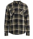 Flannelskjorte, ternet, Skovgrøn/sort, Blåkläder, (1 stk.)