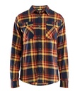Flannelskjorte, ternet, Brændt rød/Mørk marineblå, Blåkläder, (1 stk.)