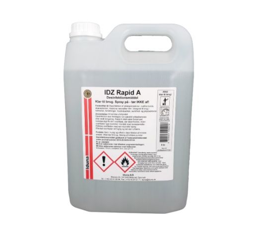 Overfladedesinfektion, 5000 ml, Iduna, IDZ Rapid A, IPA-sprit, 70% ethanol (1 stk.)