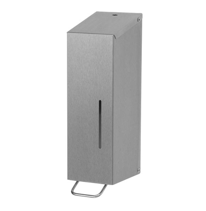 Sæbedispenser, rustfri børstet stål, cremesæbe, 1200 ml, Sanfer (1 stk.)