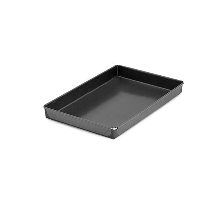 [39484] Bageplade til grill & ovn, 3L, 28x35x4cm, sort, non-stick, NoStik, (1 stk.)