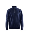 Sweatshirt, half zip, marineblå, Blåkläder, (1 stk.)