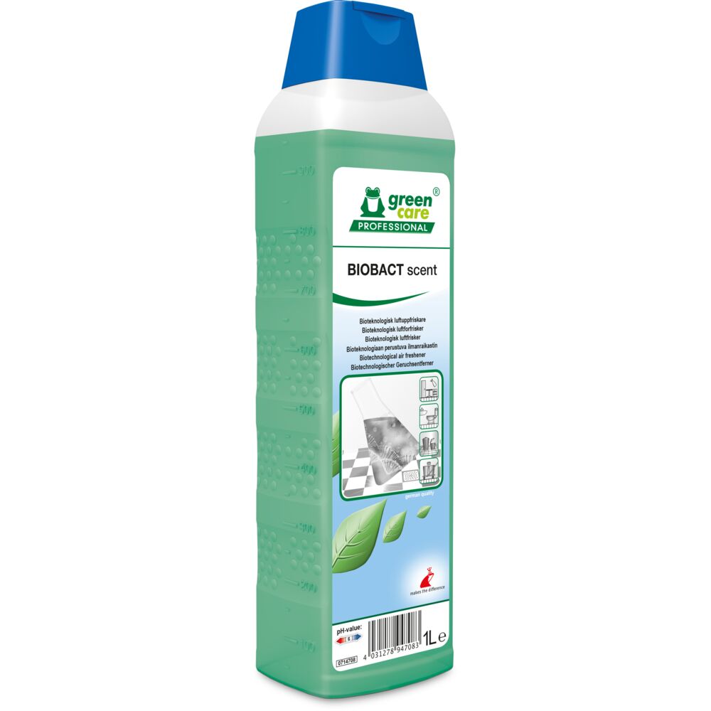 Lugtfjerner, Green Care Professional BIOBACT Scent, 1000 ml, med farve og parfume, (1 stk.)