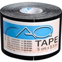 Kinesiologitape, elastisk, 5,5m x 5cm, sort, (1 stk.)