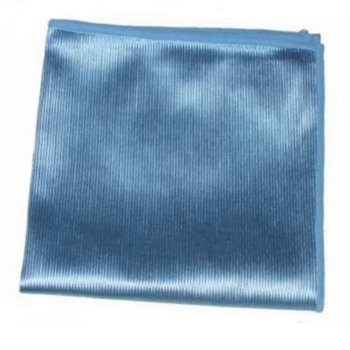 Microfiber glasklud, 40x40 cm, blå, polyester/polymid, (10 stk.)