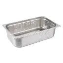 Kantine, 1/1 GN, 20 liter, 53x32.5x15cm, Perforeret, Rustfrit stål, (1 stk.)