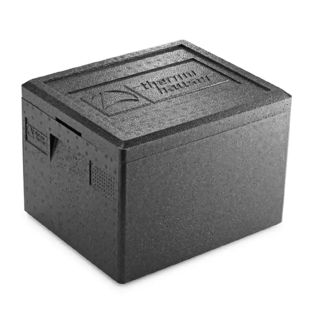 [40227] Termoboks med låg, 19 ltr, EPP, GN 1/2, Thermohauser, indv 33x27x22cm, udv 39x33x28cm, (1 stk.)
