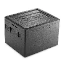 Termoboks med låg, 7 ltr, EPP, GN 1/2, Thermohauser, indv 33x27x8,5cm, udv 39x33x14,5cm, (1 stk.)