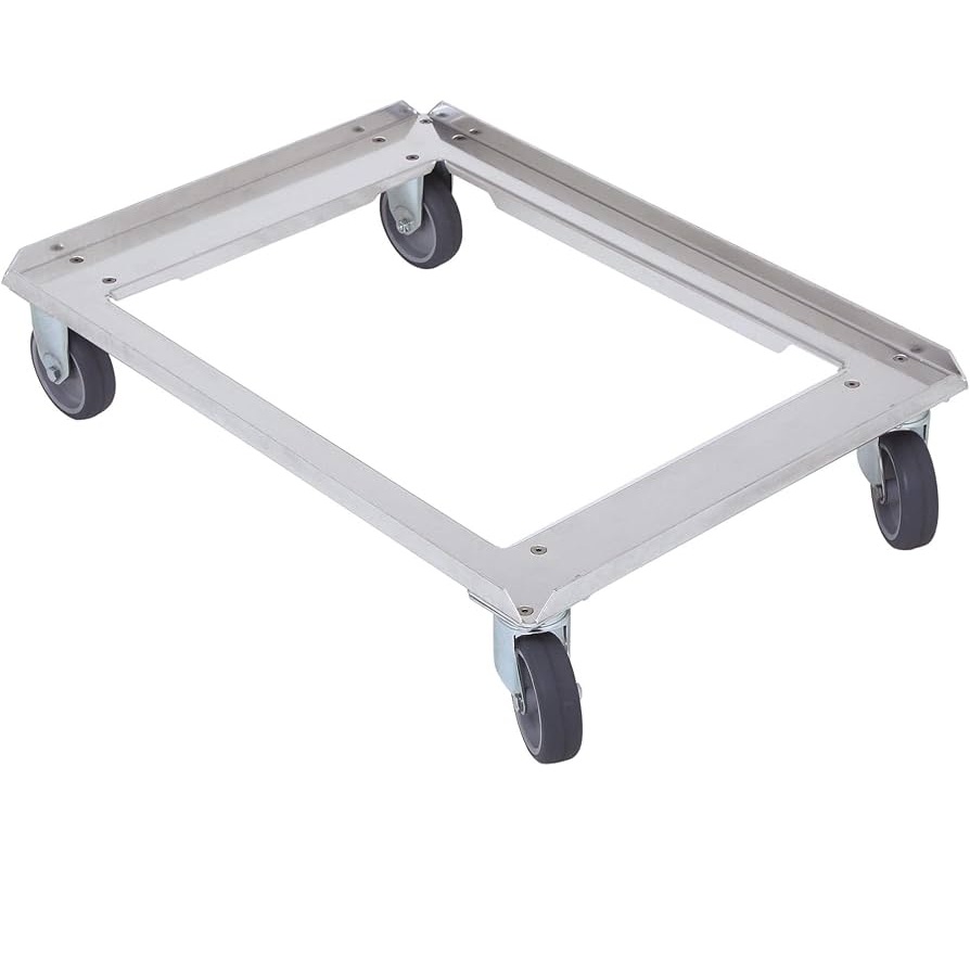 [40231] Transportvogn t/ universal termokasser, 69x49x16cm, aluminium, Thermohauser, (1 stk.)