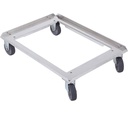 Transportvogn t/ universal termokasser, 69x49x16cm, aluminium, Thermohauser, (1 stk.)