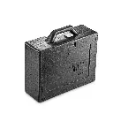 Termoboks med skydelåg, 7 ltr, EPP, Hot & Cool, sort, 38x30x13cm, indv 38x30x13cm, udv 32x24x9cm, (1 stk.)