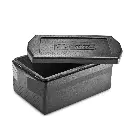 Termoboks med låg, 46 ltr, EPP, GN 1/1, Comfort, sort, 67x40x33cm, indv 55x34x25cm, (1 stk.)