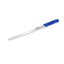 Konditorkniv, 31cm, rustfrit stål, slebet på én side, blåt plastgreb, Thermohauser, (1 stk.)