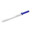 Konditorkniv, 31cm, rustfrit stål, dobbeltsidet bølget savklinge, blåt plastgreb, Thermohauser, (1 stk.)