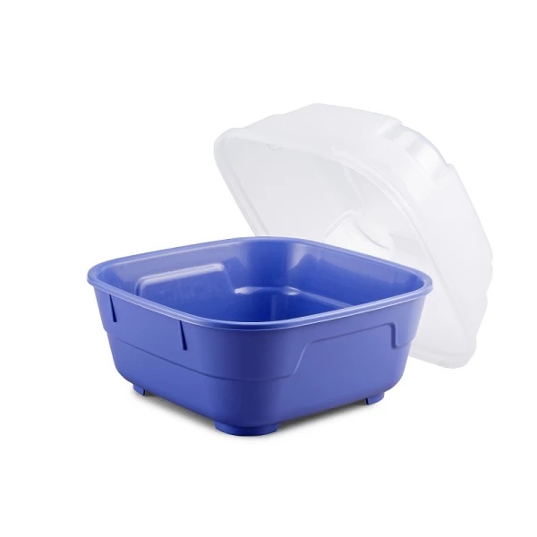 Genanvendelig plastskål med højt låg, 550ml, GoodBowl Tiny XL, Thermohauser, (sæt á 5 stk.)