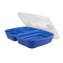 Genanvendelig plastskål, 3-rums, 580/220/220ml, GoodBowl Trio, Thermohauser, (sæt á 5 stk.)