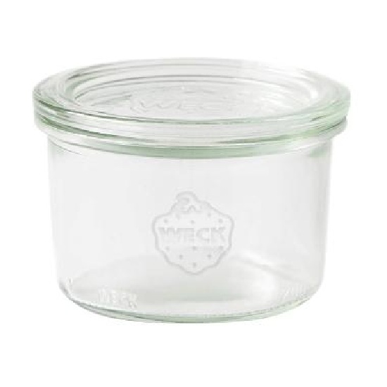 [40426] Patentglas, Weck, 200 ml, Ø8,8x5,6 cm, uden låg, glas, (1 stk.)