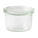Patentglas, Weck, 200 ml, Ø8,8x5,6 cm, uden låg, glas, (1 stk.)