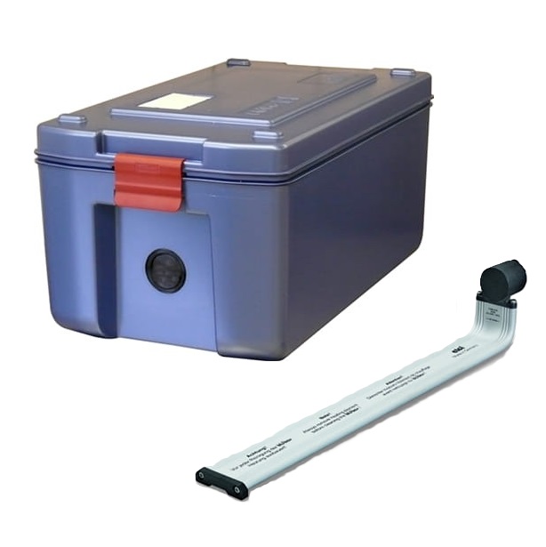 Termokasse med låg, EPP med ekstra varmeisolering, 26 ltr, Blu’Box 26 Eco Plus Hot, Thermohauser, indv 51x30x20cm, udv 63x37x31cm, (1 stk.)