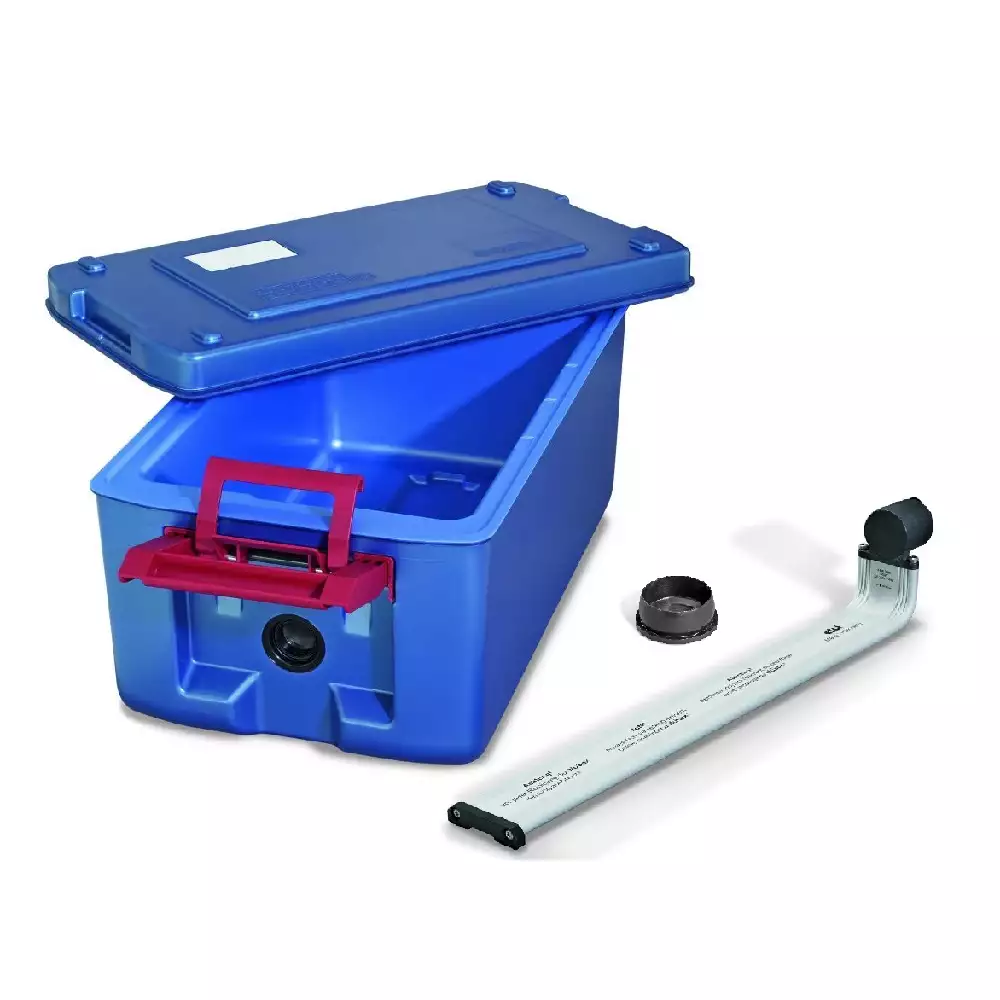 Termokasse i PP med varmebestandigt låg, 26 ltr, Blu’Box 26 Plus Hot, Thermohauser, indv 51x30x20cm, udv 63x37x31cm, (1 stk.)
